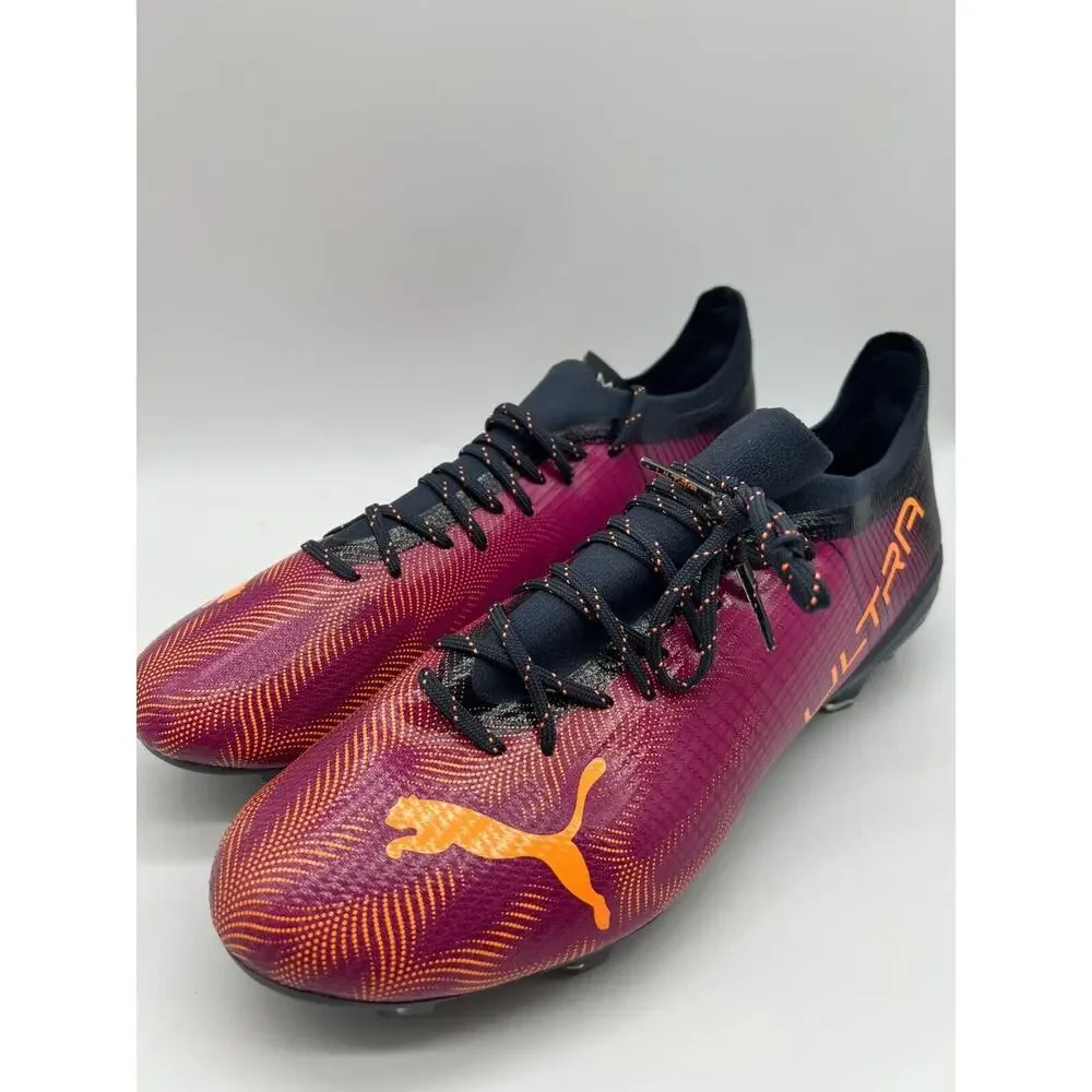 Puma Ultra 2.4 Fg/Ag Soccer Cleats Purple Black 106698-03 Men's Size 11 NEW